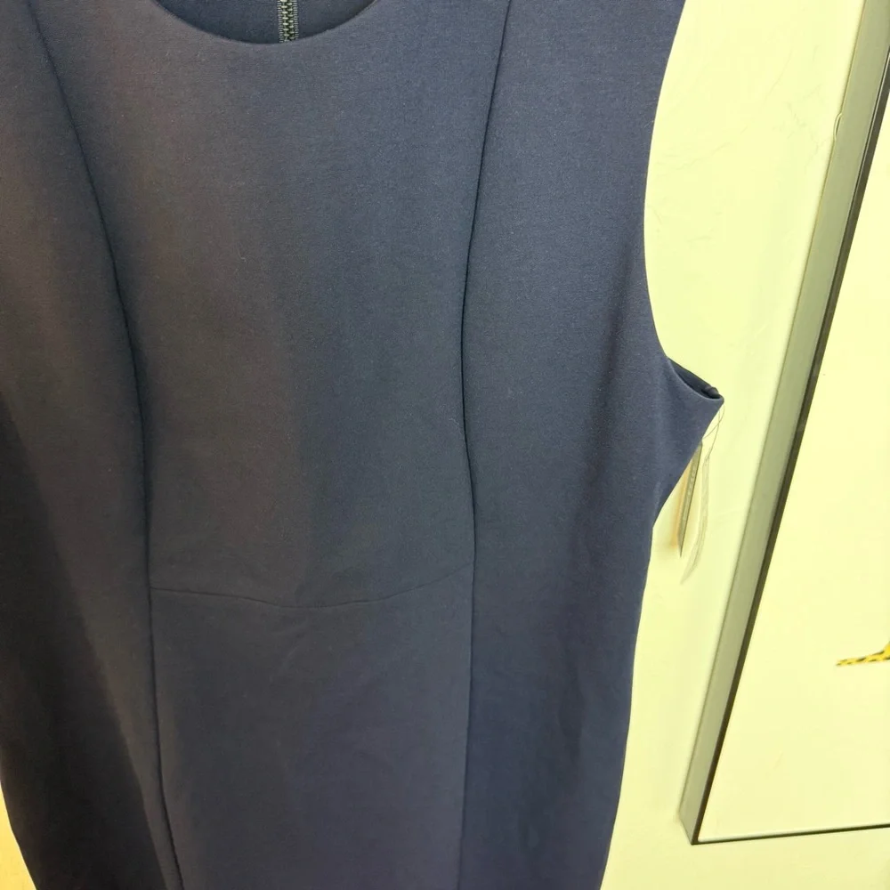 Liverpool Los Angeles Sleeveless Sheath Dress - Cadet Blue Size 12/31 NWT - Picture 3 of 5